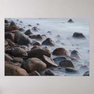 USA, New York, East Hampton. Brandung bei Poster