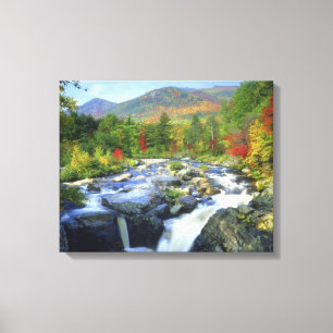 USA, New York. Ein Wasserfall in den Adirondack Leinwanddruck