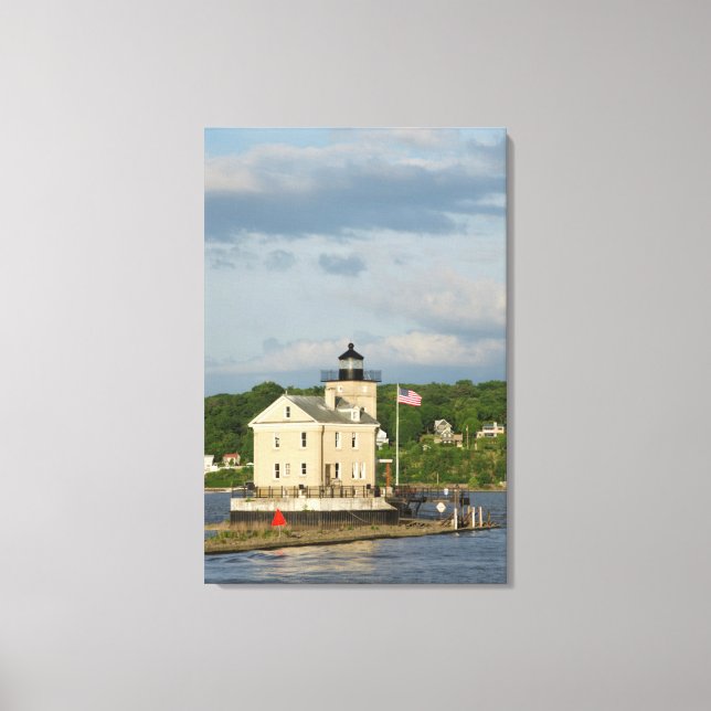 USA, New York, Kingston, Hudson River. Rondout Leinwanddruck (Vorderseite)