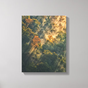 USA, New York, Letchworth Staat Park. Sunrise Leinwanddruck