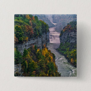 USA, New York, Letchworth State Park. Fluss und Button