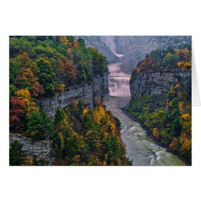 USA, New York, Letchworth State Park. Rivière et (Devant horizontal)