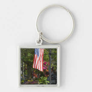 USA, New York, Lewiston. Amerikanische Flagge Schlüsselanhänger