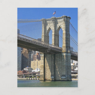 USA, New York, New York City. Brooklyn Bridge Postkarte