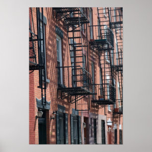 USA, New York, New York City, Brooklyn: Kopfsteinp Poster