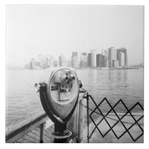 USA, NEW YORK: New York City Panoramabetrachter Fliese