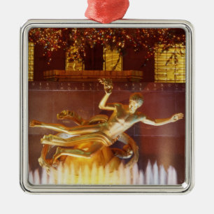 USA, New York, New York City, Statue von Ornament Aus Metall