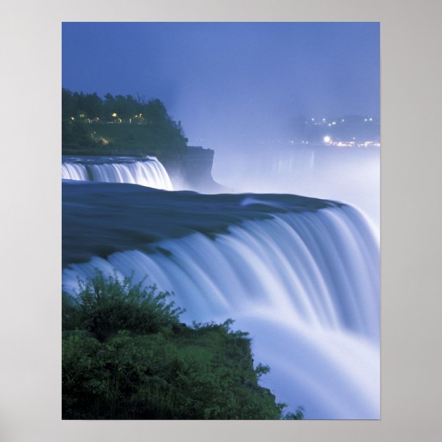 USA, New York, Niagara Falls. American Falls in Poster (Vorne)