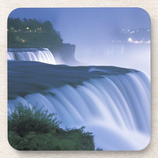 USA, New York, Niagara Falls. American Falls in Untersetzer (Vorderseite)