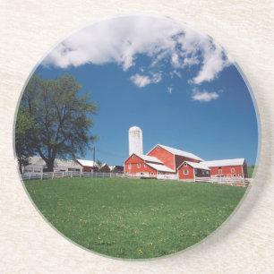 USA, New York, Sharon Springs, Bauernhof Getränkeuntersetzer