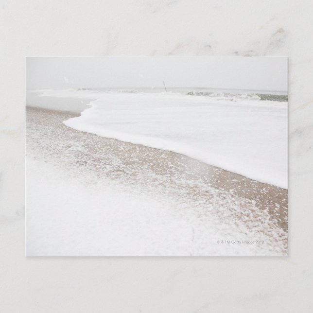 USA, New York Staat, Rockaway Beach, Beach in Postkarte (Vorderseite)