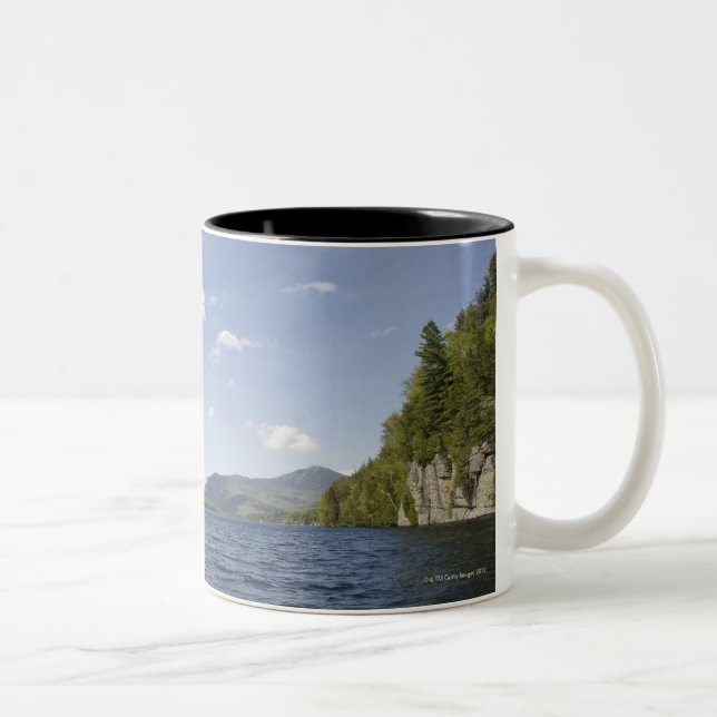 USA, New- YorkStaat, Adirondack Berge, See 2 Zweifarbige Tasse (Rechts)