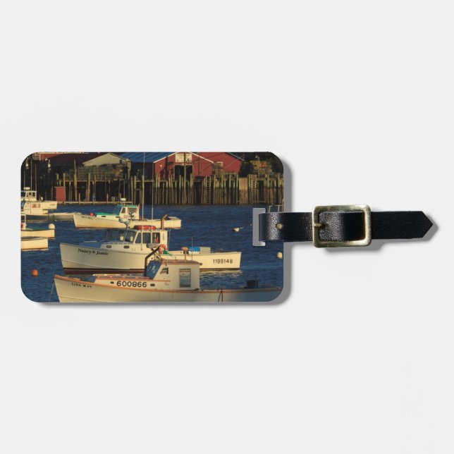 USA, Nordamerika, Maine, Bernard, Fischerei Gepäckanhänger (Vorderseite horizontal)