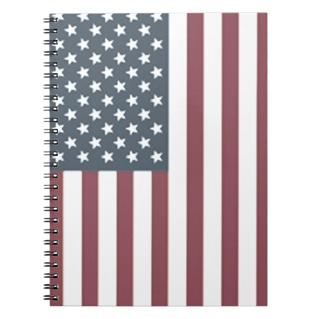 USA Notebook American Flag Journal Planner Notizblock (Vorderseite)