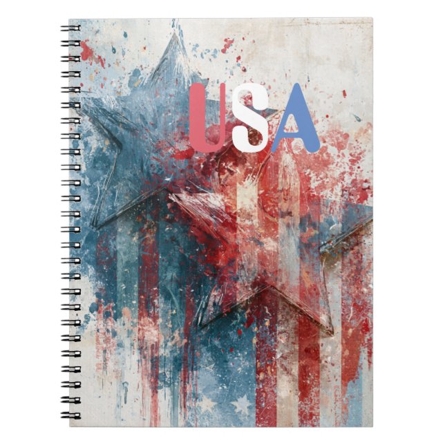 USA Notizbuch Notizblock (Vorderseite)