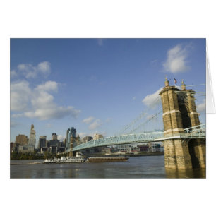 USA, Ohio, Cincinnati: Roebling-Hängebrücke 2