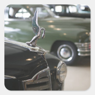 USA, Ohio, Dayton: Amerikas Packard-Museum Quadratischer Aufkleber