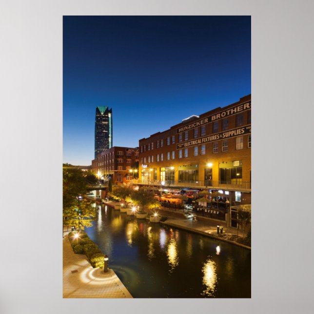 USA, Oklahoma, Oklahoma City, Bricktown Poster (Vorne)