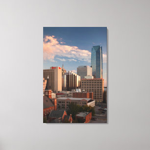 USA, Oklahoma, Oklahoma City, Elevated City Leinwanddruck