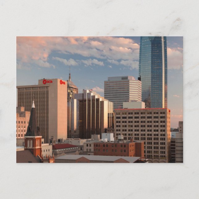 USA, Oklahoma, Oklahoma City, Elevated City Postkarte (Vorderseite)