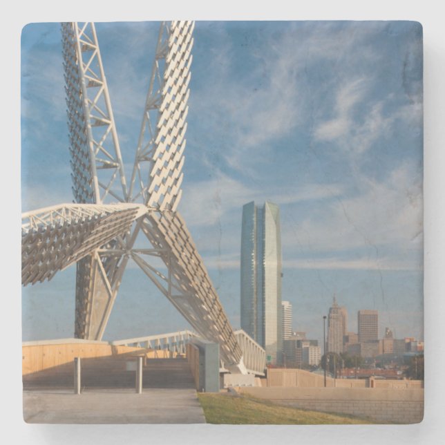 USA, Oklahoma, Oklahoma City, Skydance Steinuntersetzer (Vorderseite)