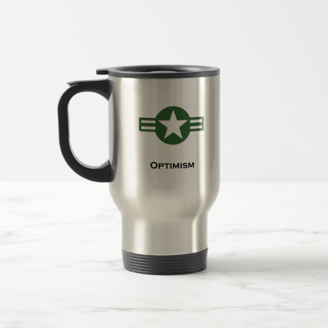 USA Optimism Green Reisebecher (Links)