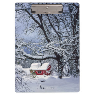 USA, Oregon, Clackamas Landkreis. Frischschneebede Klemmbrett