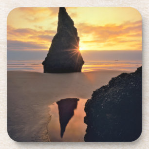 USA, Oregon. Felsformation bei Sonnenuntergang Untersetzer