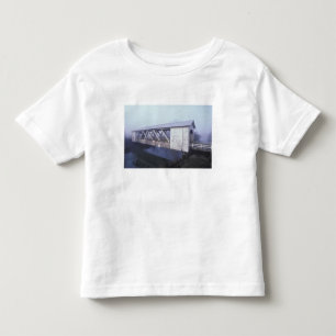 USA, Oregon. Gilkey gedeckte Brücke überspannt Kleinkind T-shirt