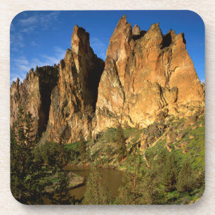 USA, Oregon, Granitklippen in Smith Rock State Getränkeuntersetzer