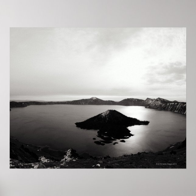 USA, Oregon, Krater Lake, Wizard Island, Poster (Vorne)