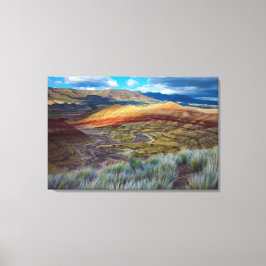 USA, Oregon Landschaft der bemalten Hügel Leinwanddruck