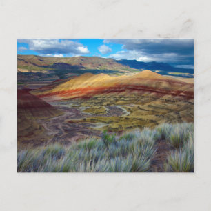 USA, Oregon Landschaft der bemalten Hügel Postkarte