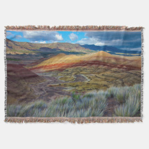 USA, Oregon. Landschaft der Painted Hills Decke