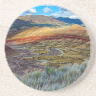 USA, Oregon. Landschaft der Painted Hills Getränkeuntersetzer