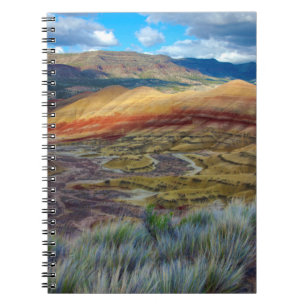 USA, Oregon. Landschaft der Painted Hills Notizblock