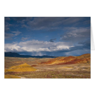 USA, Oregon, Mitchell, Painted Hills avec tempête