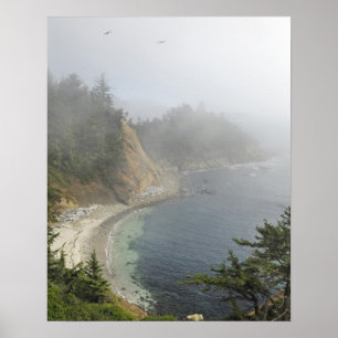 USA, Oregon, Ocean View, Capo Arago, Bandon Poster