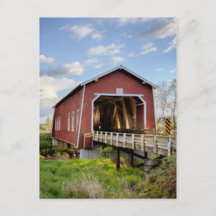 USA, Oregon, Scio, Shimanek Bridge Postkarte