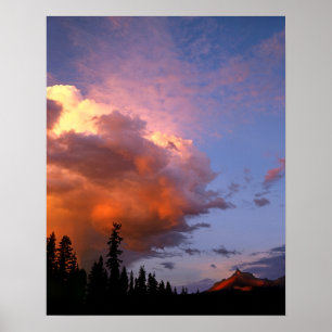 USA, Oregon, Umpqua National Forest. Sturm 2 Poster