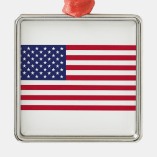 USA ORNAMENT AUS METALL