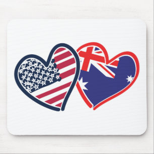 USA - Österreich-Liebe Mousepad