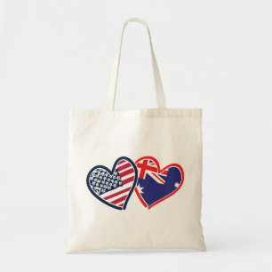 USA - Österreich-Liebe Tragetasche