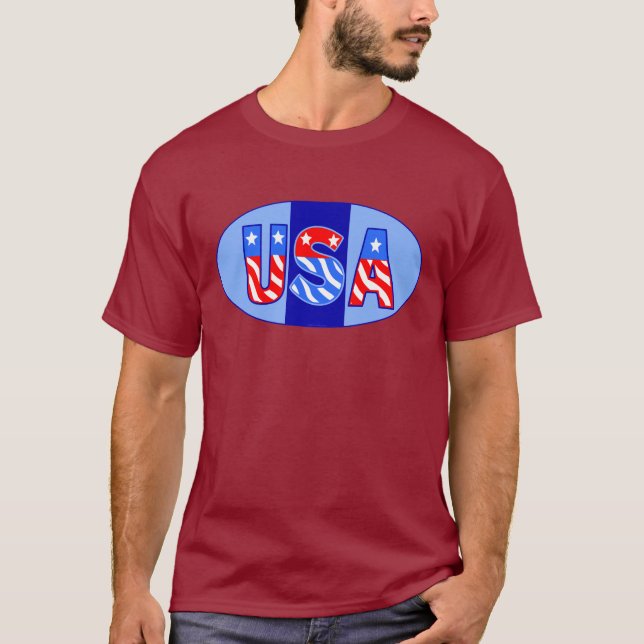 USA Oval T - Shirt (Vorderseite)