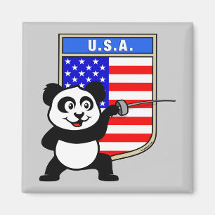 USA - Panda Magnet