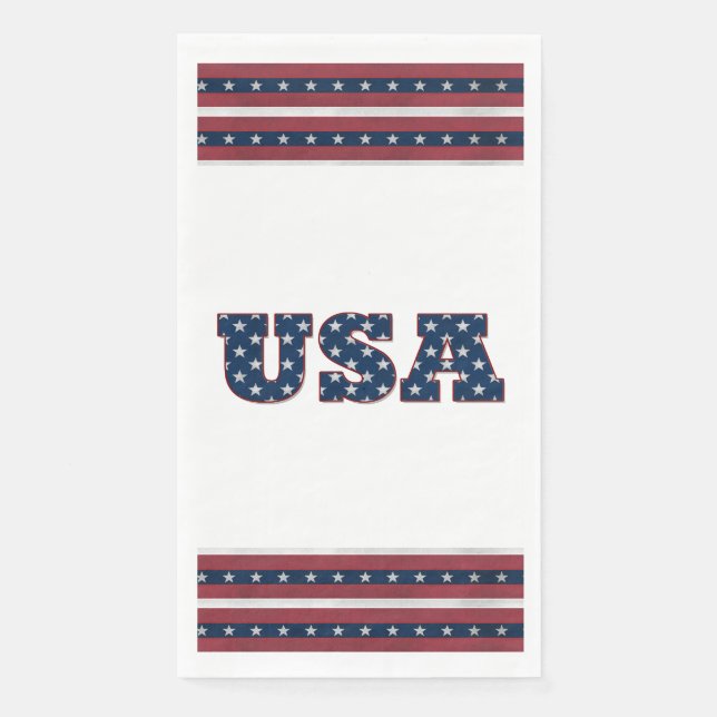 USA-Papiertuch Serviette (Vorderseite)