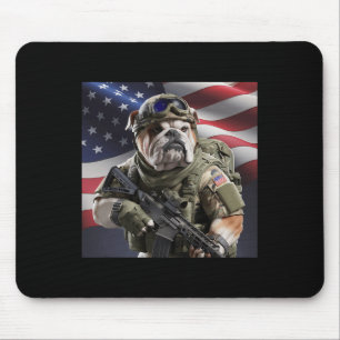 USA - Patriot Bull Dog als Kommando Mousepad