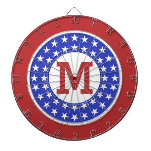 USA Patriot Custom Monogram Darboard Dartscheibe