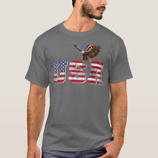 USA Patriotic 4. Juli American Flag For Men Wo T-Shirt