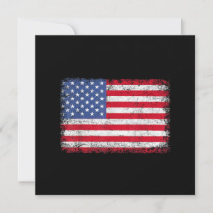 USA Patriotic American Flag for Men Women Kids Boy Einladung